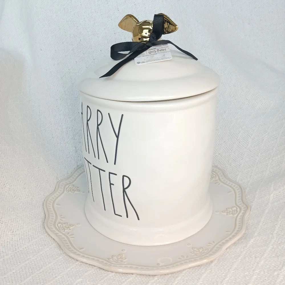 Rae Dunn × Harry Potter Golden Snitch Ceramic Cookie Jar - Picture 2 of 15